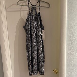 Marika Adventure Black and White Patterned Halter top dress